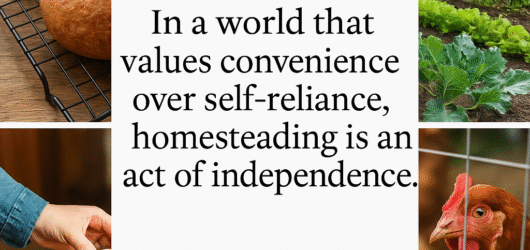 Convenience vs. Self-Reliance: The Case for Homesteading